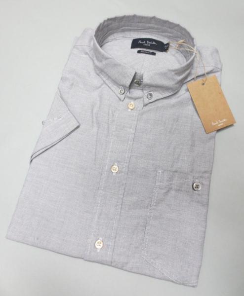 セール，人気SALE Paul Smith ポールスミス 半袖ボタンダウンシャツ グレー Ｍ ロンドン正規店買付け(半袖シャツ)｜売買されたオークション情報、yahooの商品情報をアーカイブ公開 - オークファン 男性用
