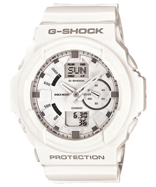 1円～ CASIO G-SHOCK デジアナ 腕時計 ホワイト GA-150-7A