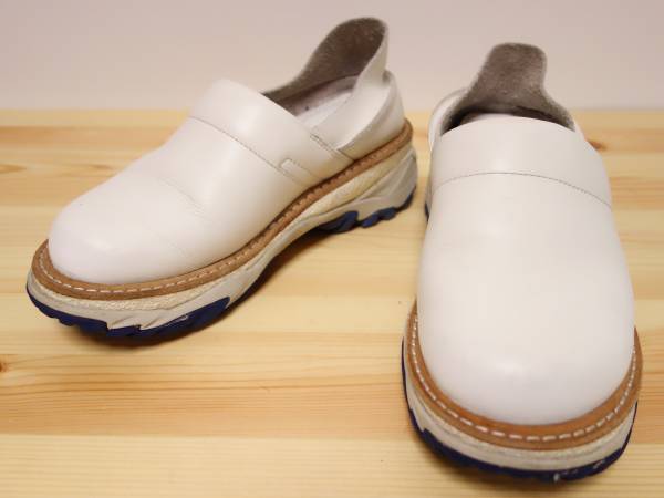 ZUCCA ズッカ ビブラムスリッポン Vibram S 白 レザー 牛革 靴 シューズ ホワイト