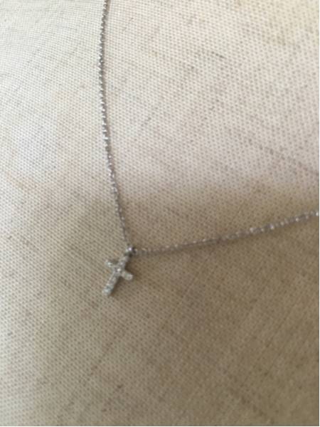 美品ティファニー　メトロクロスネックレスダイヤ箱袋あり_1