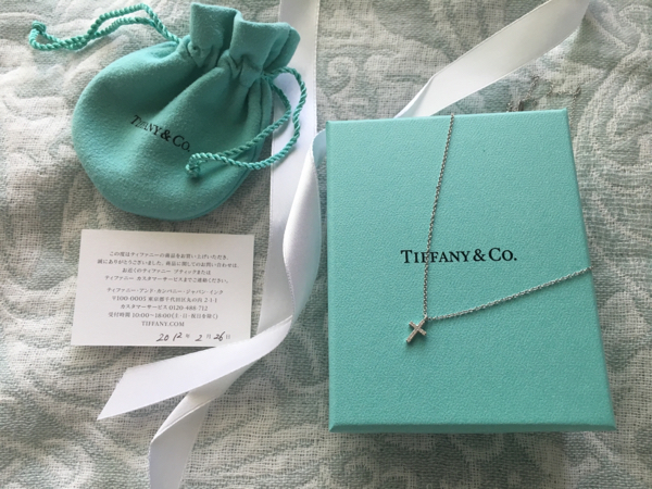 美品ティファニー　メトロクロスネックレスダイヤ箱袋あり_2