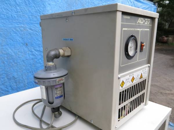 東芝、TOSCON 5馬力 コンプレッサー ドライヤー付 EP105-37T２