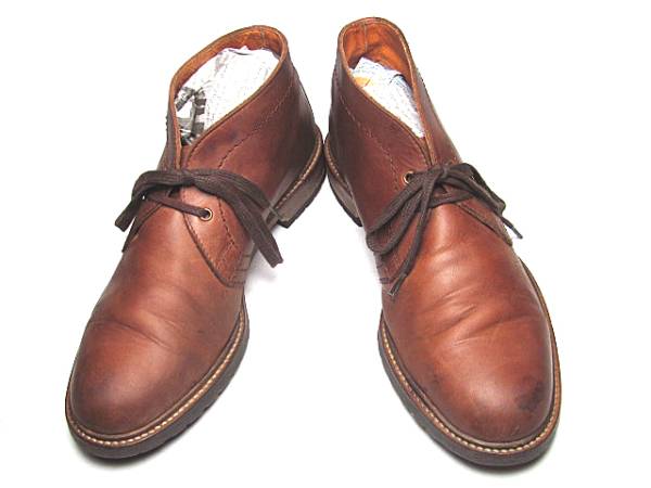 ポルトガル製*【McCARREN&SONS】革チャッカブーツ*暗茶*26.0*S57