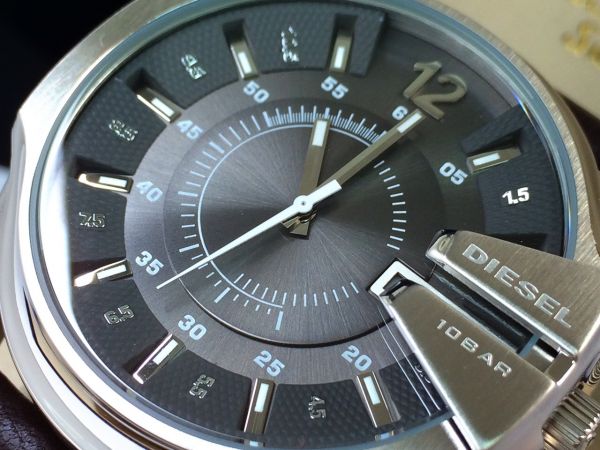 DIESELディーゼルマスターチーフ腕時計メンズ正規品レザータイプ
