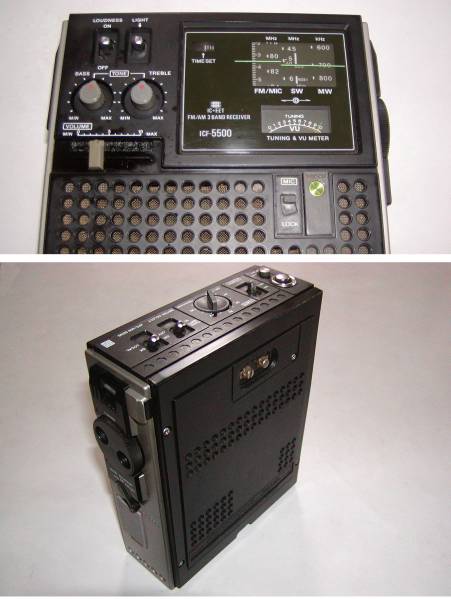 SONY スカイセンサー ICF-5500 カバー付 レトロ 受信OK SONY ICF-5500