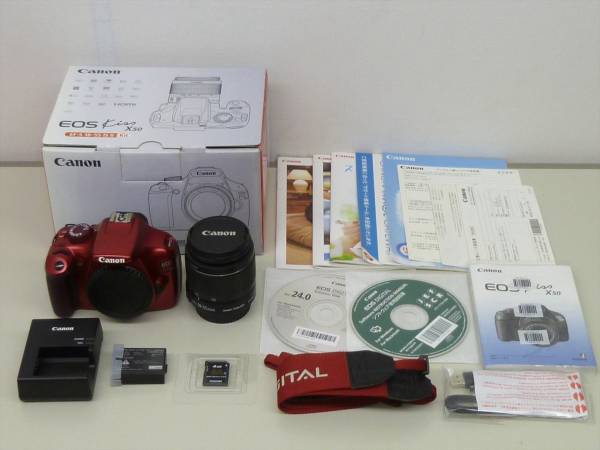 Canon EOS Kiss X50 デジタル一眼レフセット Kiss X50 EOS Canon デジタル一眼レフカメラ - ボディ ブラック X50