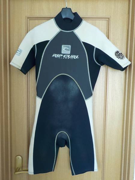 ★【RIP CURL】スプリング黒ラバー×白　クラシックシリーズ