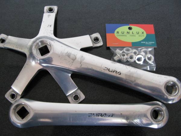 ピスト・競輪/NJS認定【シマノDURA-ACE】クランク165mm中古品