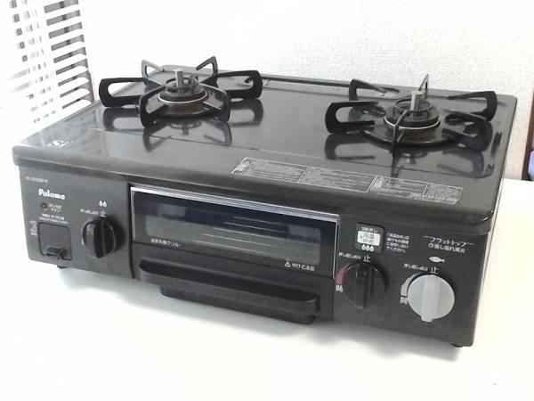 中古 パロマ IC-800B-1R ガスコンロ 都市ガス用 グリル N1855243
