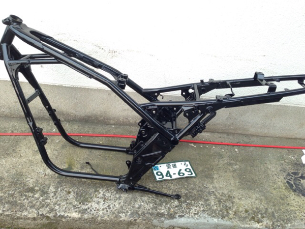 ゼファー400 書類付き フレーム 黒塗装済み