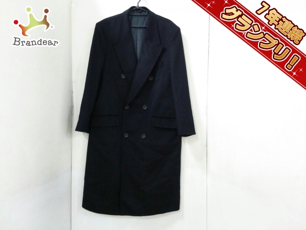 ピアチェンツァ コート 5 メンズ 美品 黒 カシミヤ/冬物