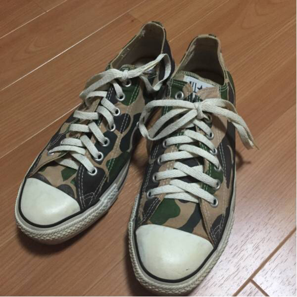 CONVERSE ALLSTAR 90s US9 アメリカ製 カモフラ デッドストック