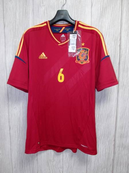 新品 正規◇adidas製スペイン代表ユニフォーム M #6 イニエスタ