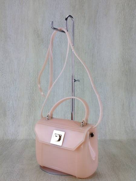 Furla◇ショルダーバッグ/キャンディーバッグ/BEG/PVC - FURLAフルラ 