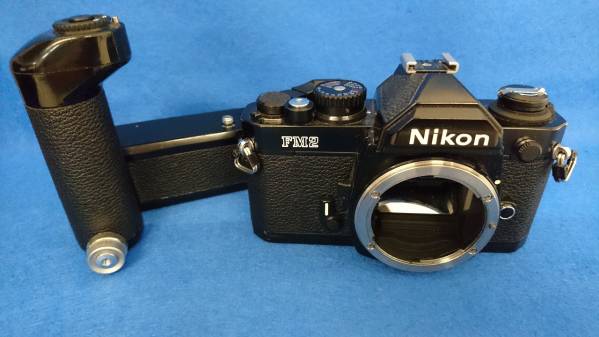 ■ニコン　Nikon　FM2 ブラックボディ・MD-12・MC-12A■1875