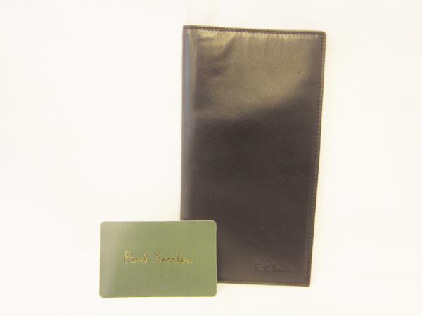 ポールスミス　レザー　二つ折り長財布　札入れ☆0318