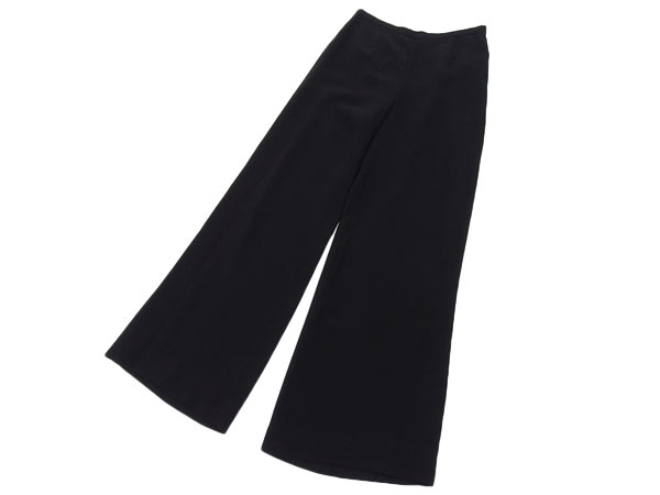新品 定価4.3万 ハナエモリ スラックス パンツ ブラック 40