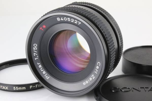 □CONTAX Planar 50mm F1.7 MMJ T* Carl Zeiss【極上美品】 Excellent