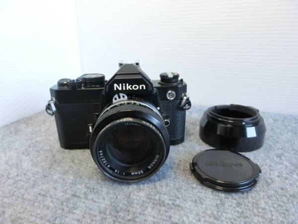 ●Nikon FM ニコン カメラ ボディ 黒 レンズ 50mm 1:1.4
