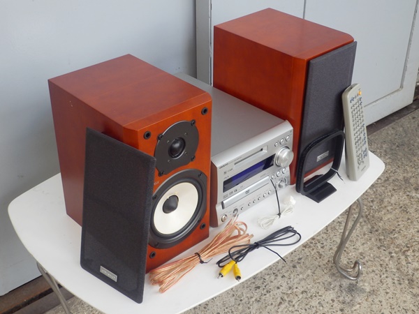 美品 ONKYO DVD CD MD ミニコンポ FR-9GXDV D-S9GX リモコン付