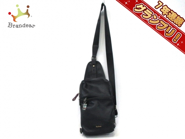 ポールスミス ワンショルダーバッグ 黒 レザー PaulSmith