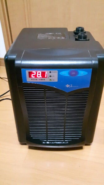 ゼンスイ　クーラー　ZR-75E　ビーシュリンプで使用①
