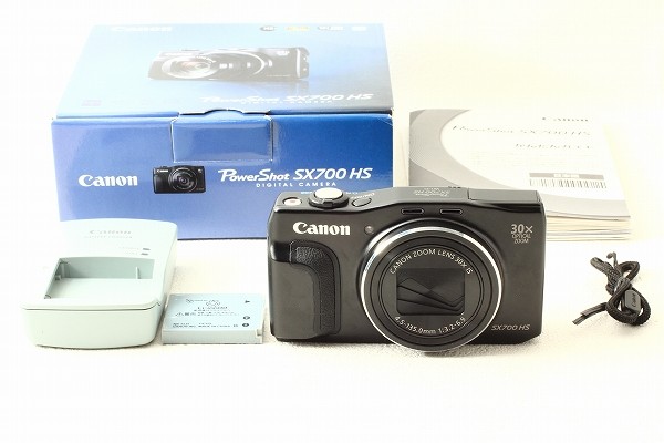 大得価，SALE 美品◇Canonキヤノン PowerShot SX700HS ブラック◇元箱/3170