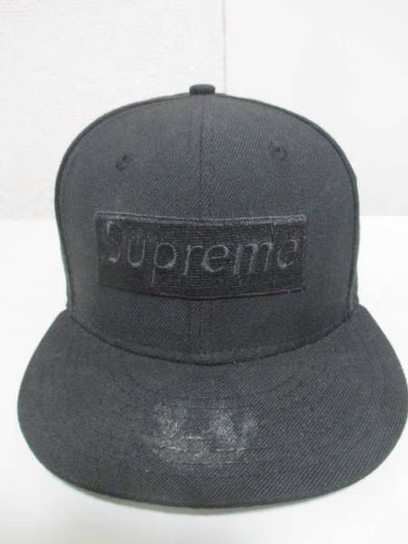 *1円～ 希少 Supreme 14AW Tonal Box Logo New Era Cap Black 黒