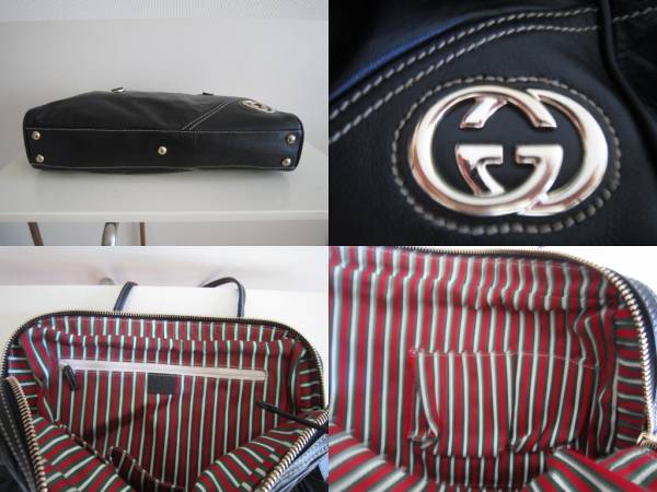 GUCCI /グッチ レザー バッグ /ブラック