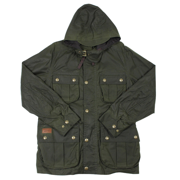 即決 WTAPS 14AW OILED JK オイルドジャケット オリーブ L