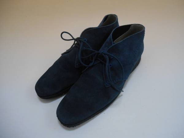 美品REGALリーガル　ロングノーズデザートブーツ薄紺色２６