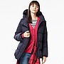 ★新品★UNIQLO パウダーソフトダウンショートコート L ネイビー