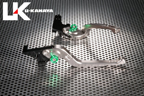 ニンジャZX-6R('00～'04)可倒式レバー【TI】TYPE-R カワサキ Ninja ZX