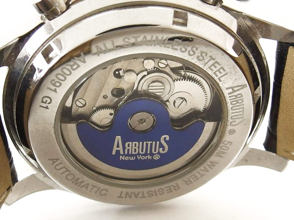 1円 アルブータス ARBUTUS AR0091 自動巻き 腕時計 BV497(クロノグラフ 