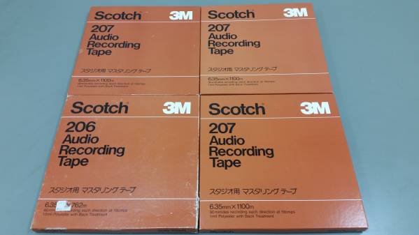 Scotchオープンリールテープ10号 207-1100 206-762 4本セット Scotch