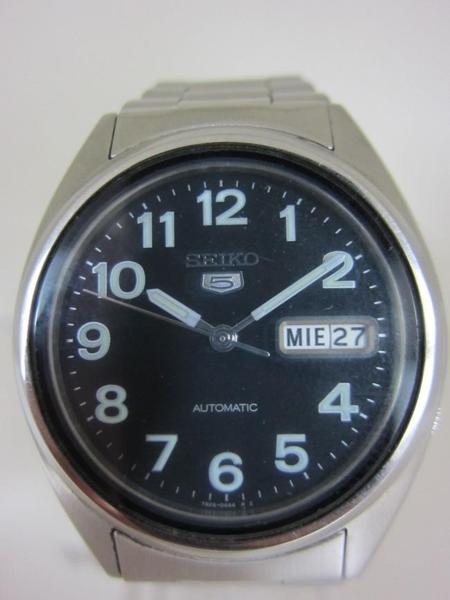 ☆ SEIKO 5 セイコー5 自動巻き 裏スケ 腕時計 ベルト交換済