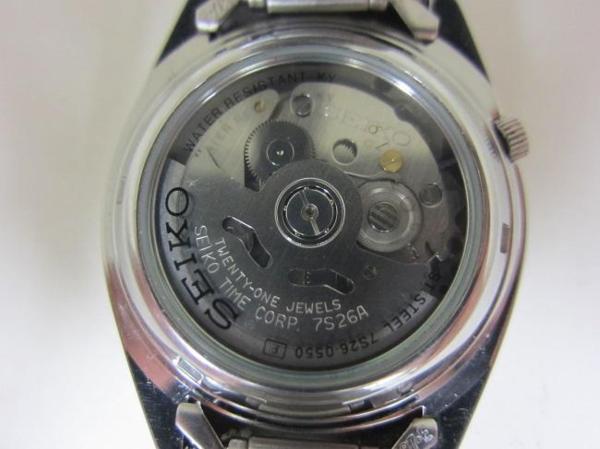 ☆ SEIKO 5 セイコー5 自動巻き 裏スケ 腕時計 ベルト交換済