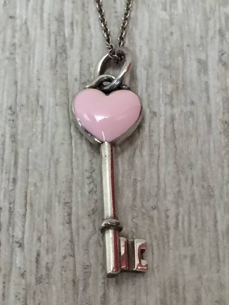 TIFFANY&Co.◆ハートキーモチーフネックレス/SV925/SLV