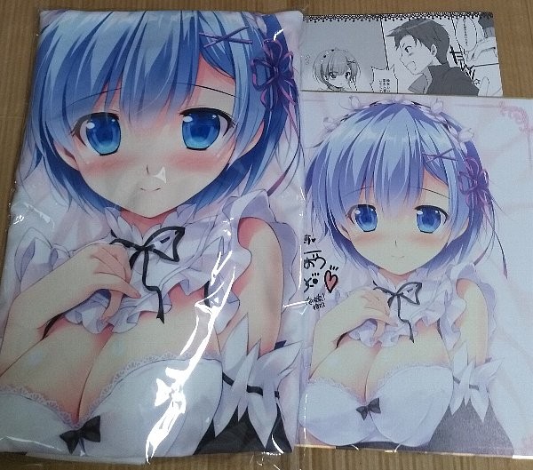 みけおう PINK CHUCHU リゼロ レム 抱き枕カバー 色紙