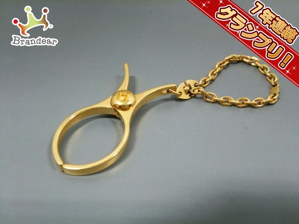 エルメス 小物 美品 フィルー ゴールド グローブホルダー HERMES