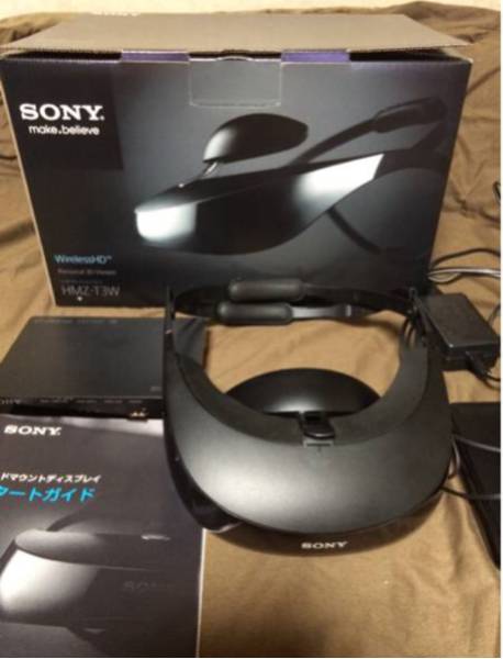 SONY ヘッドマウントディスプレイ HMZ-T3W 3DViewer 使用少美品