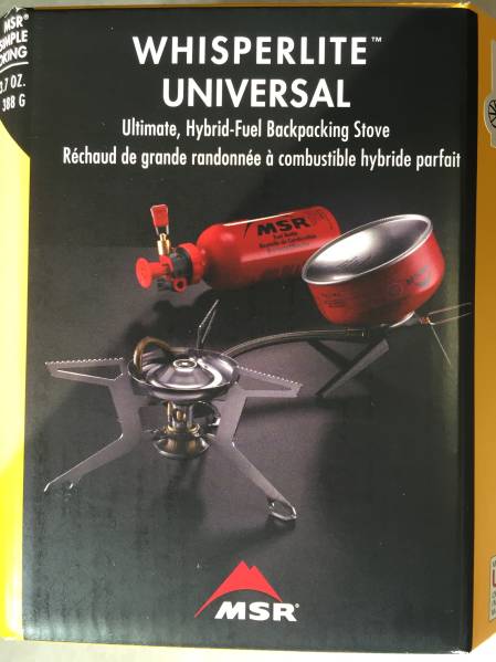新品　MSR ウィスパーライト　ユニバーサル