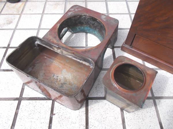 五徳 銅 長火鉢 茶道具 銅壷・どうこ 古道具 囲炉裏 熱燗用器具 工芸品