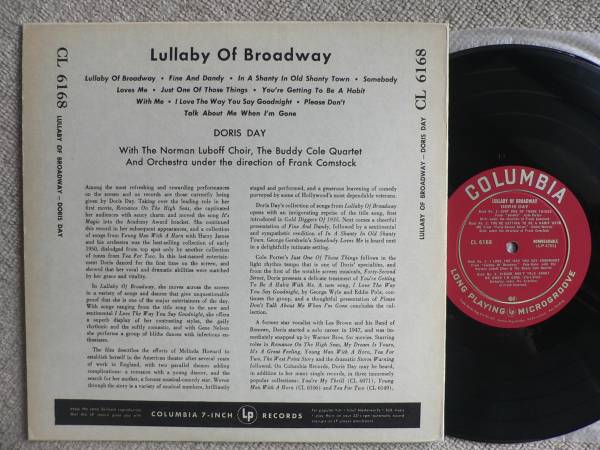 DORIS DAY ドリス・デイ Lullaby Of Broudway10インチ