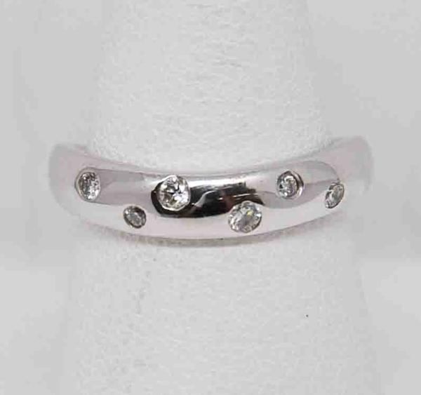 大黒屋◇１円～スタージュエリー　ダイヤ　リング　WG　箱　3.7g