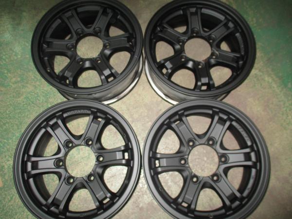 【ハイエース200系】15inchウェッズ【マッドブラック塗装】★