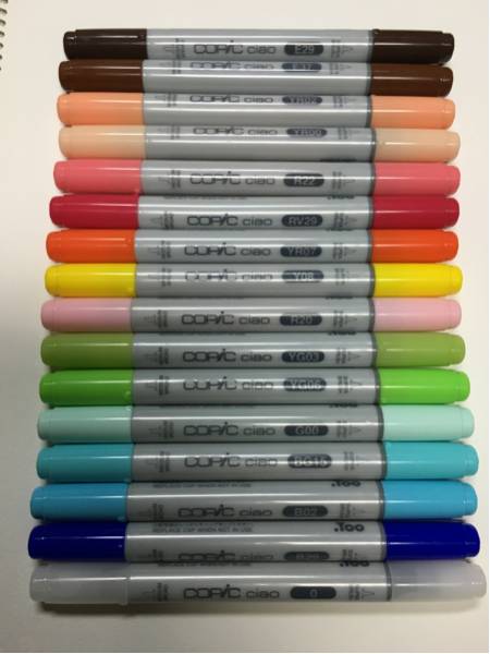 大人気☆ コピック チャオ 16本 セット copic スケッチ マーカー