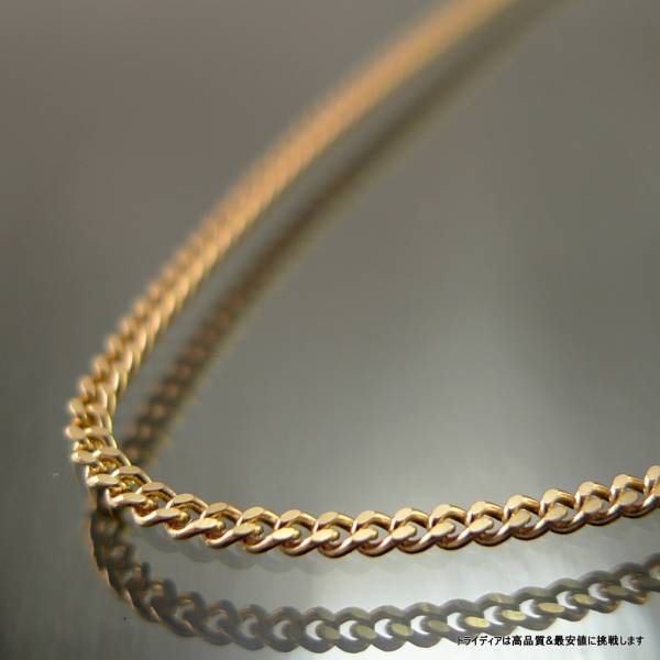 K18 2.5g 45cm 幅1.2mm 2面 喜平 ネックレス 18金 検定付 035