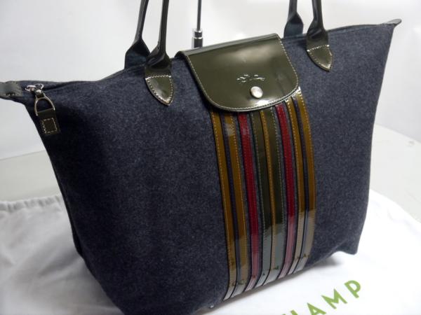 USED良品 LONGCHAMP/ロンシャン プリアージュ トート ツイード調