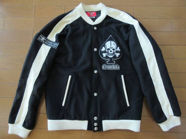 クリームソーダ　スタジャン　ブラックキャッツ666ラロッカ